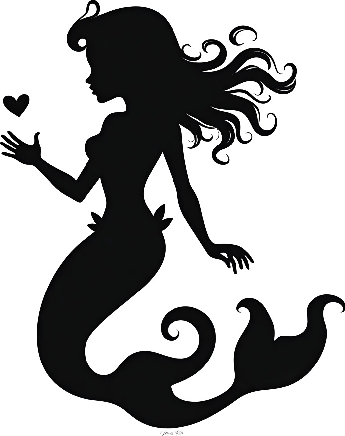 Enchanted Mermaid Silhouette